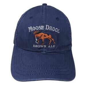 Moose Drool Brown Ale Baseball Cap Blue One Size Adjustable Big Sky Brewing